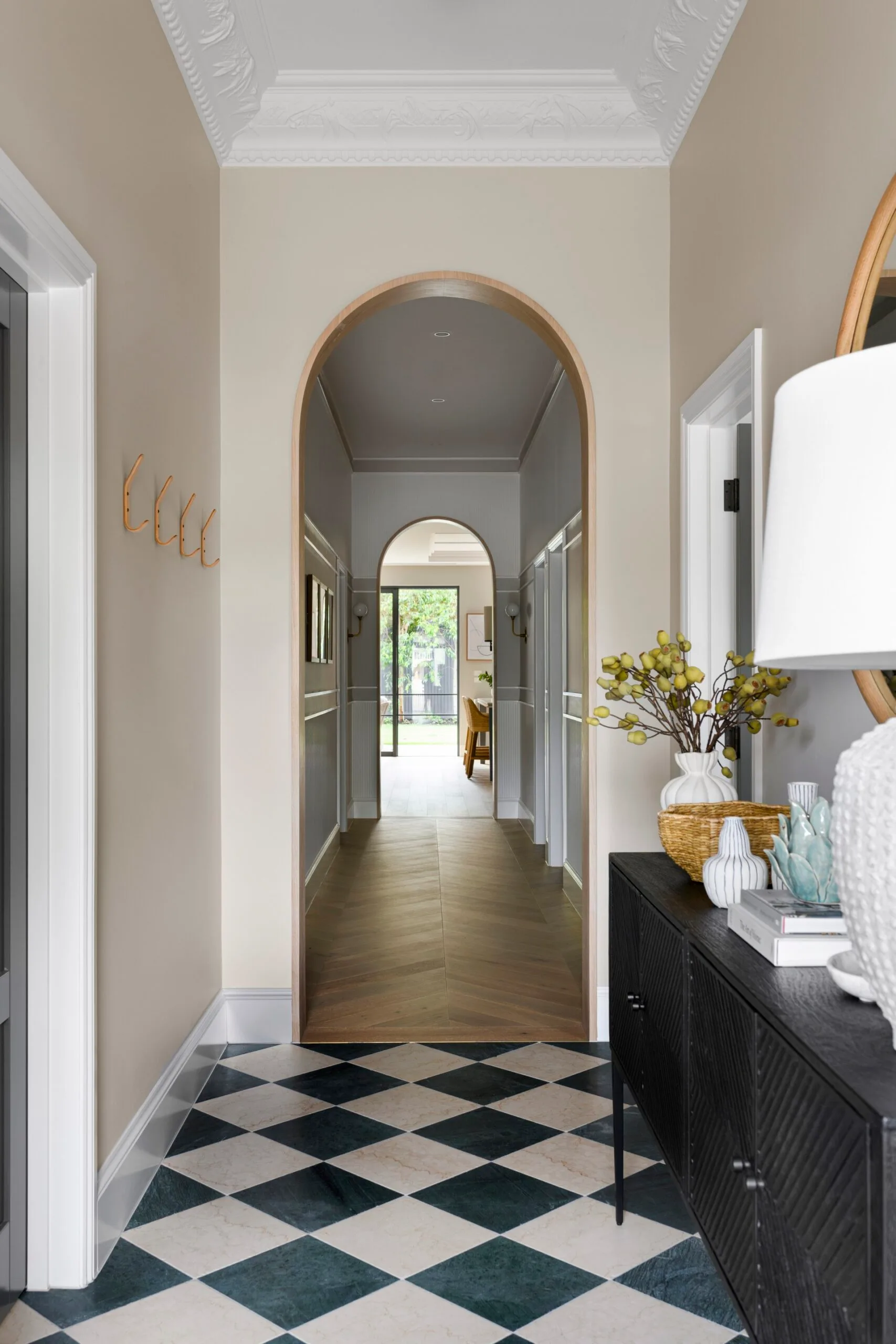 Edwardian home renovation by Donna Guyler hallway design