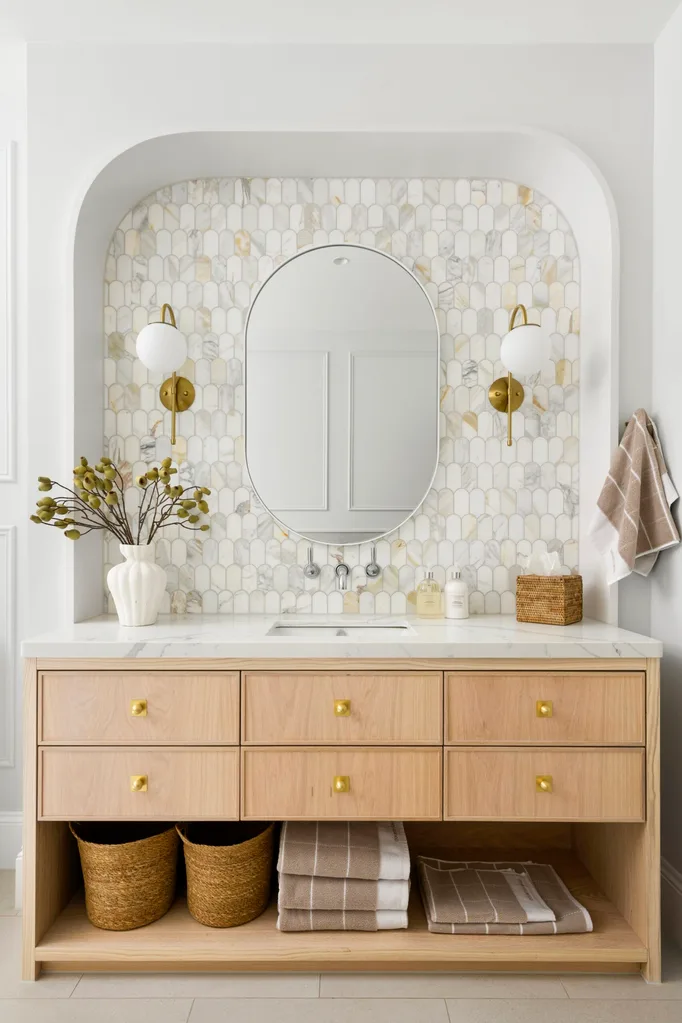 Edwardian home renovation by Donna Guyler bathroom vanity