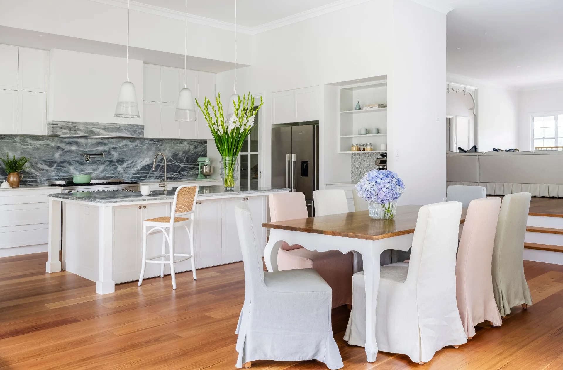 Clear Mountain home kitchen and dining room