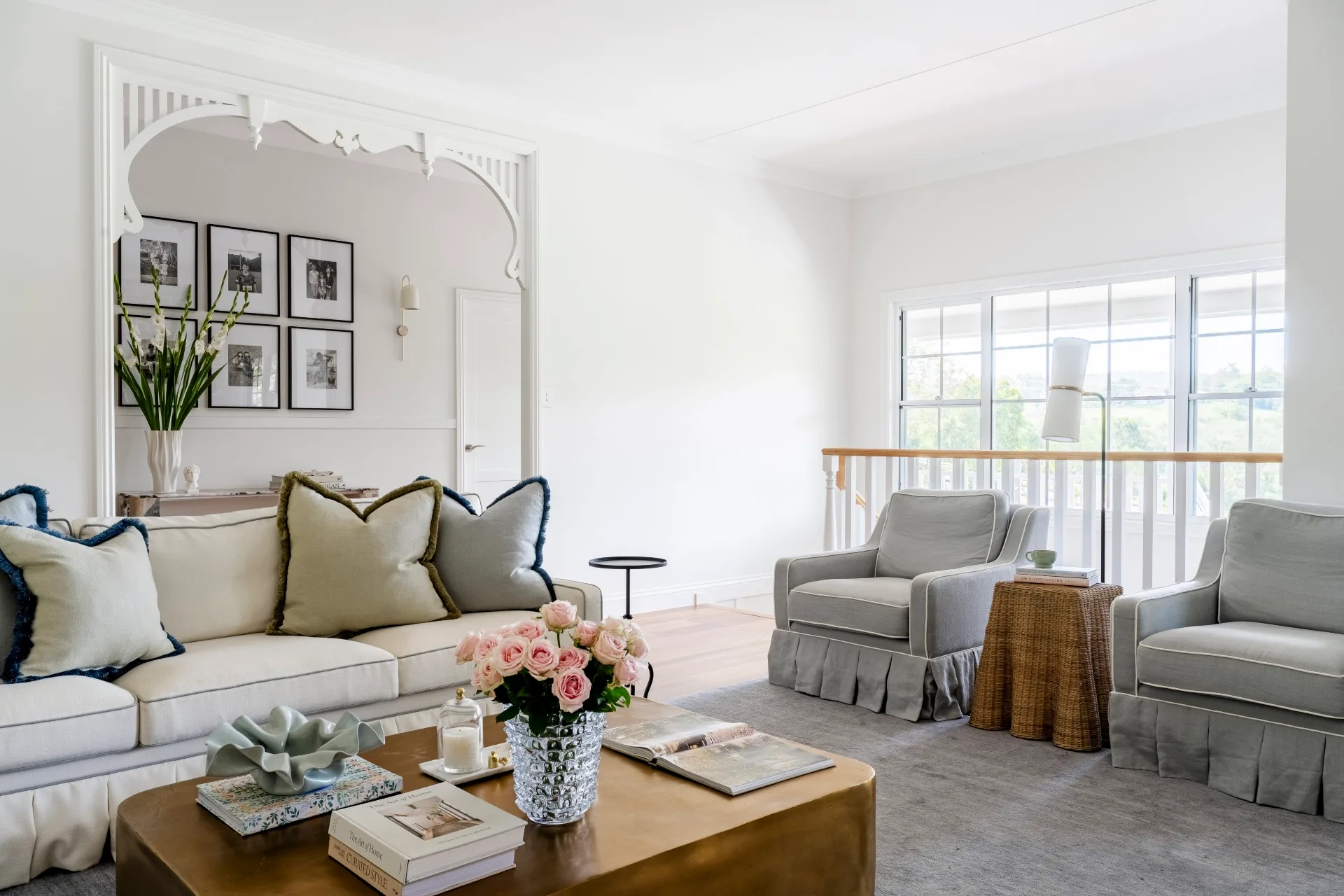 Clear Mountain home living room lounges greys and beiges