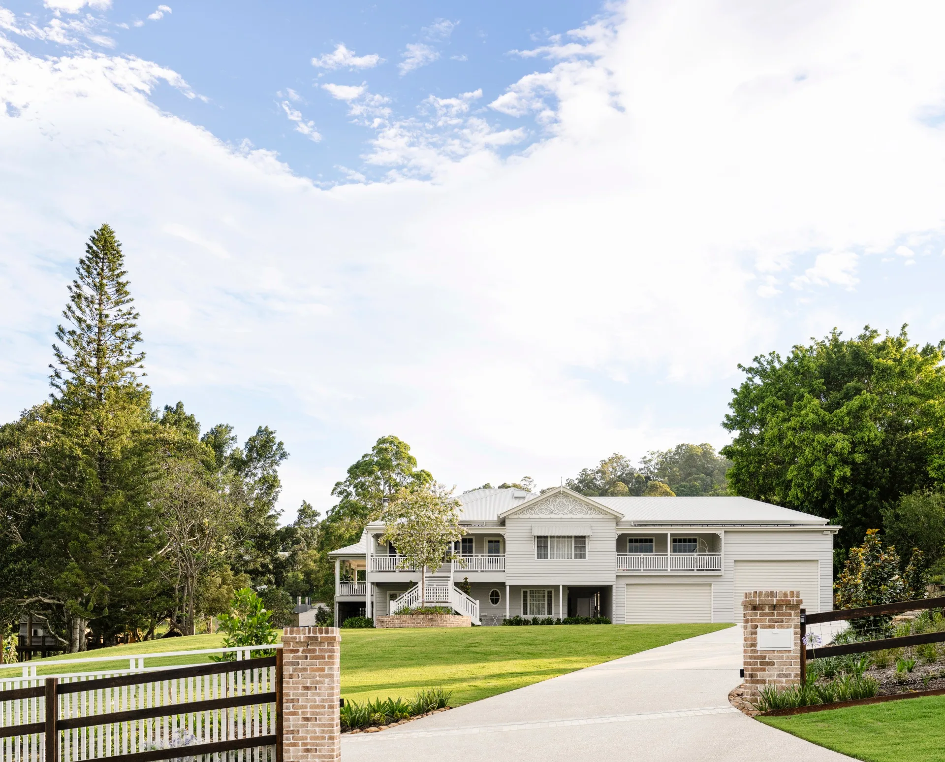 Front house clear mountain