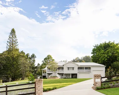 Front house clear mountain