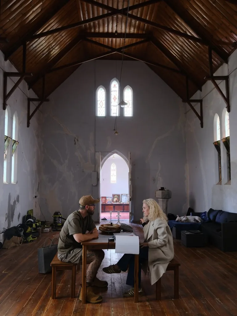 Mat Johnson church revival with interior designer Georgie Shepherd