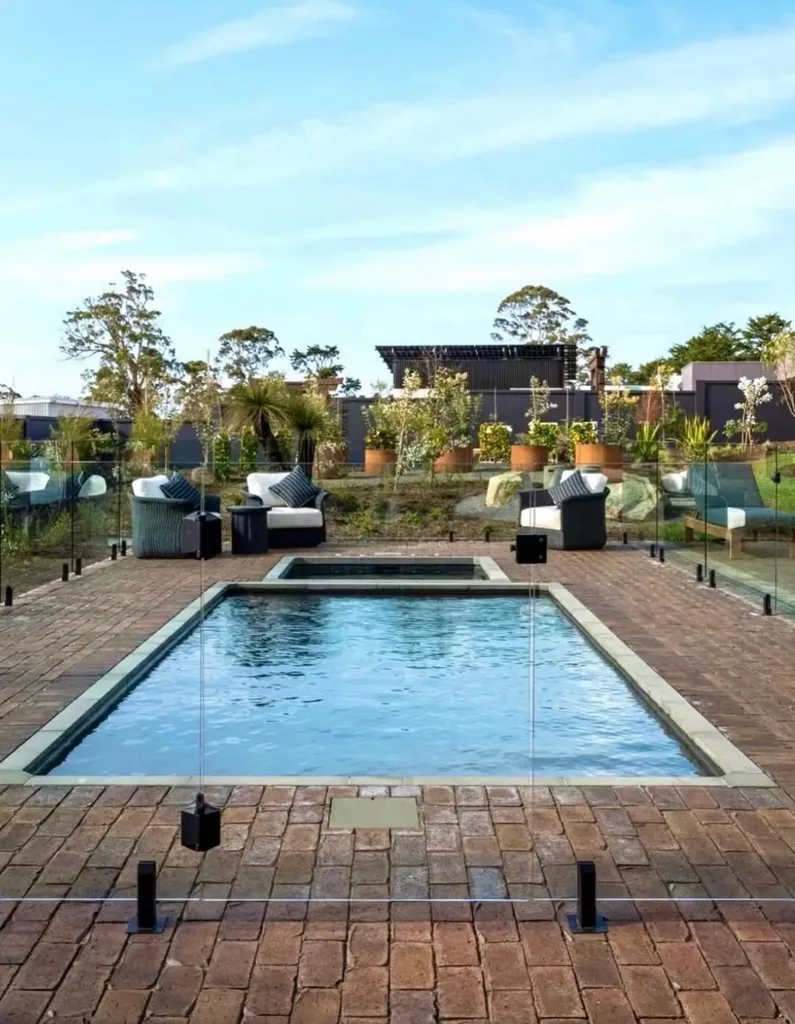 Emma and Ben House The Block post-show landscape pool area