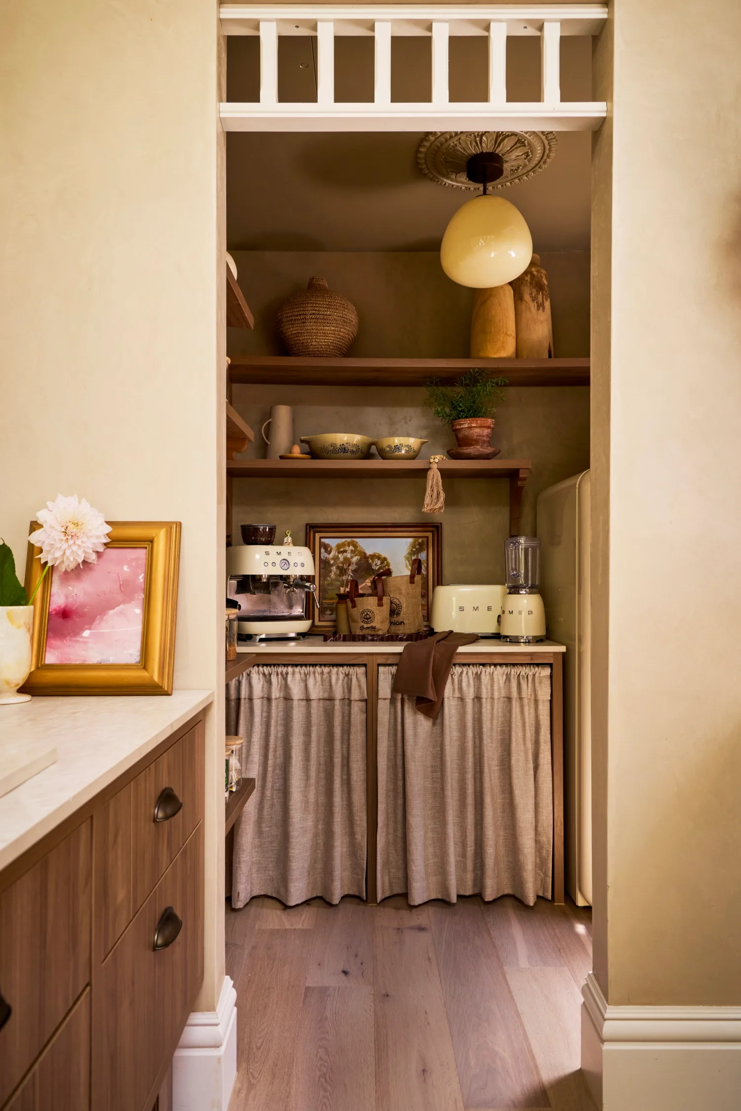 The butler's pantry in Steoh and Gian's kitchen