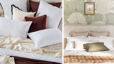 How to style striped bedding + striped quilt cover