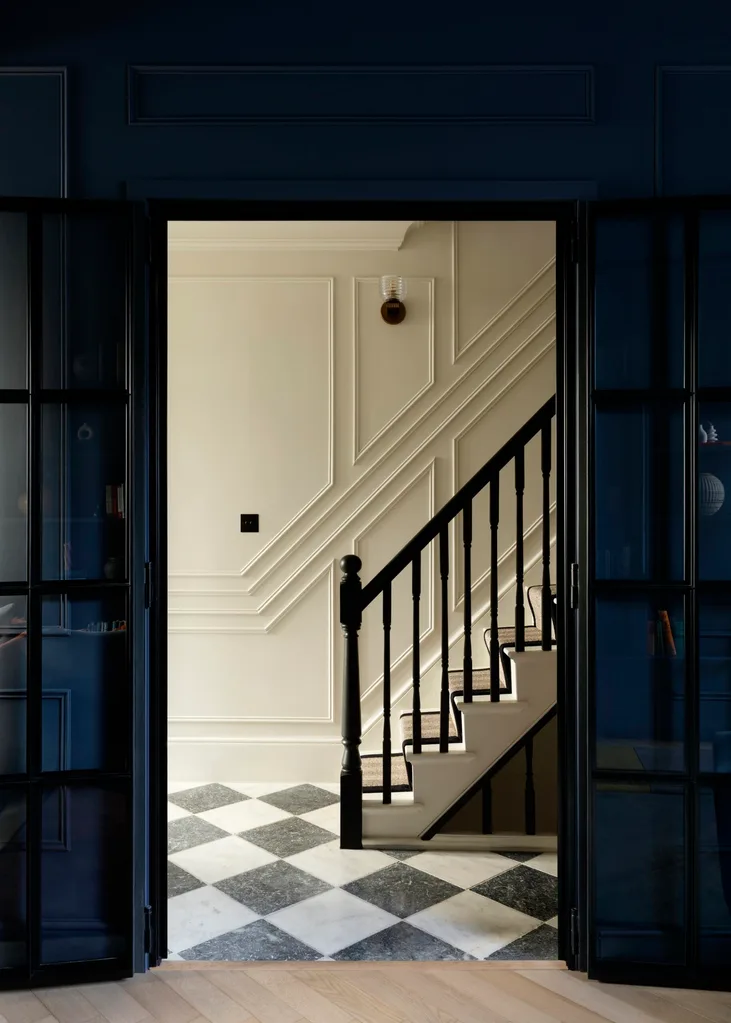 The Stylesmiths staircase with ornate balustrades