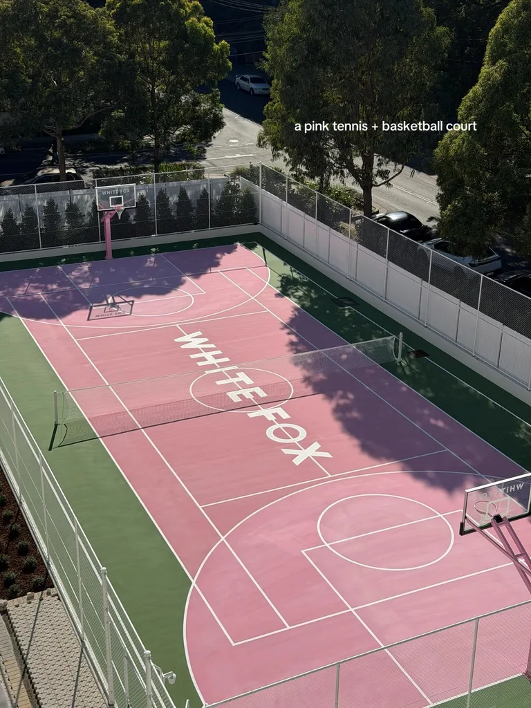 WhiteFox Boutique headquarters tennis court