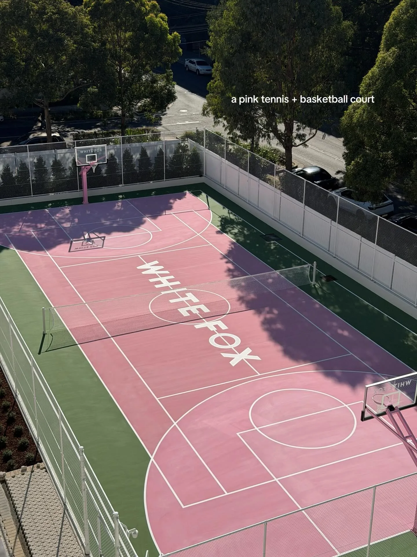WhiteFox Boutique headquarters tennis court
