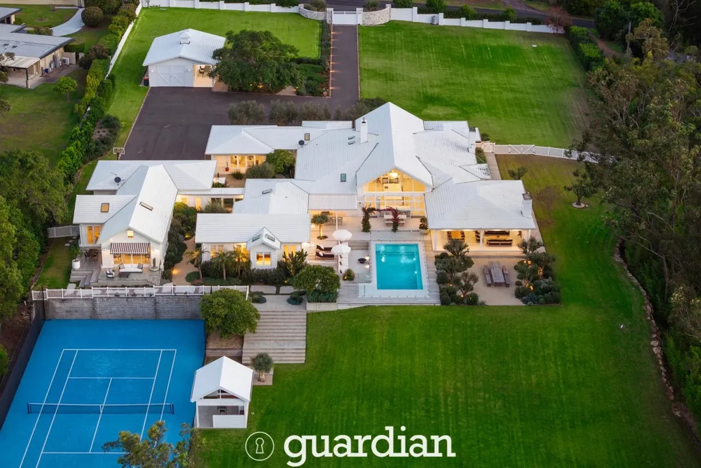 Lleyton and Bec Hewitt $14 million Glenhaven estate aerial shot