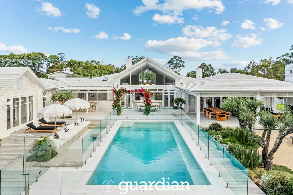 Lleyton and Bec Hewitt $14 million Glenhaven estate pool area