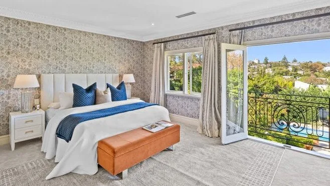 Delta Goodrem $11m Rose Bay home bedroom view