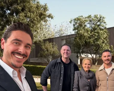 Marty Fox next to other judges