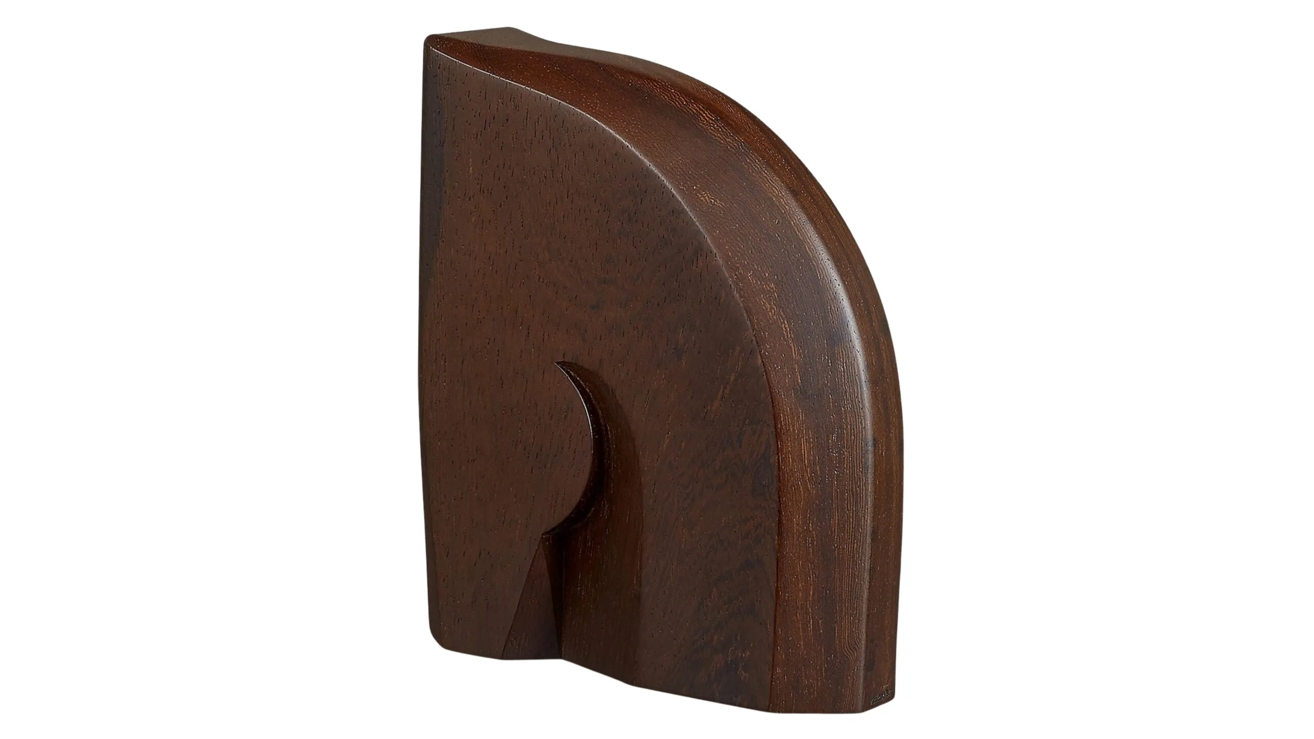 Dark wooden bookend