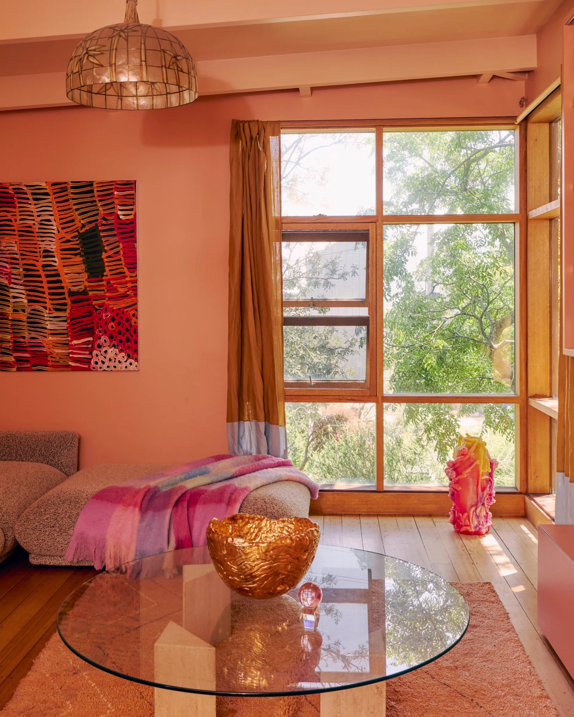 Kip&Co Kate Heppell Bellarine Peninsula home living room pink