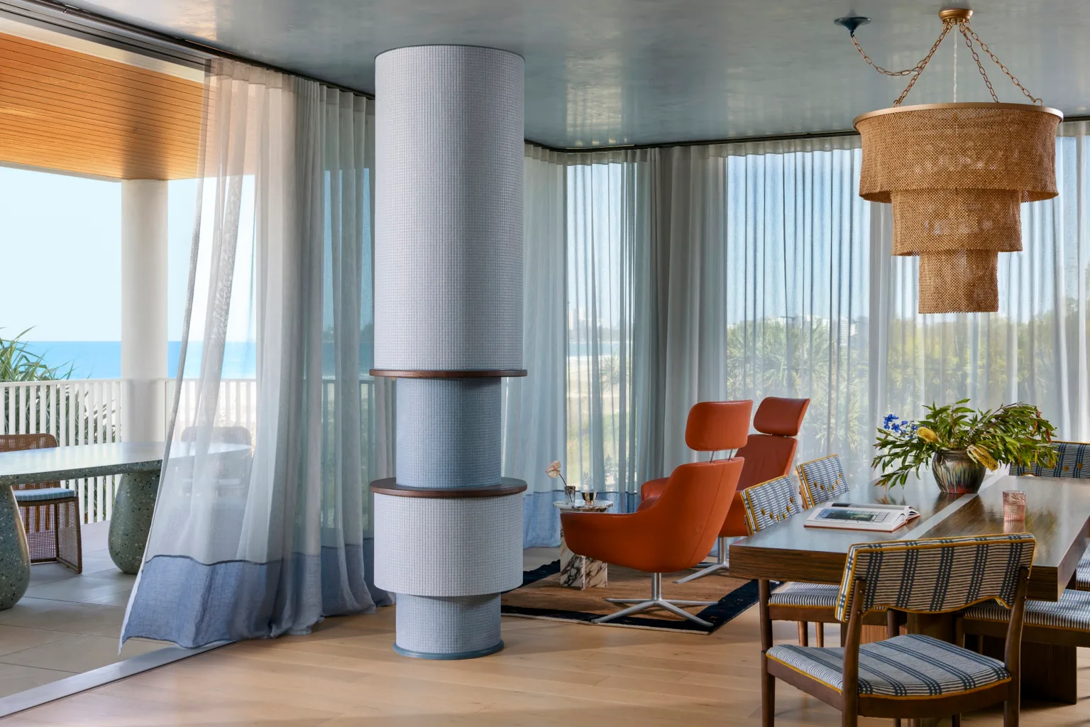 Inside a Gold Coast apartment transformed from bland beige to bold coastal brilliance