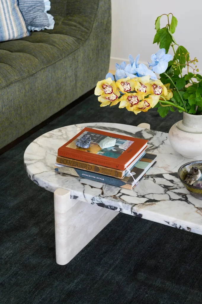 Carlene Duffy Gold Coast apartment Surf Shack marble coffee table