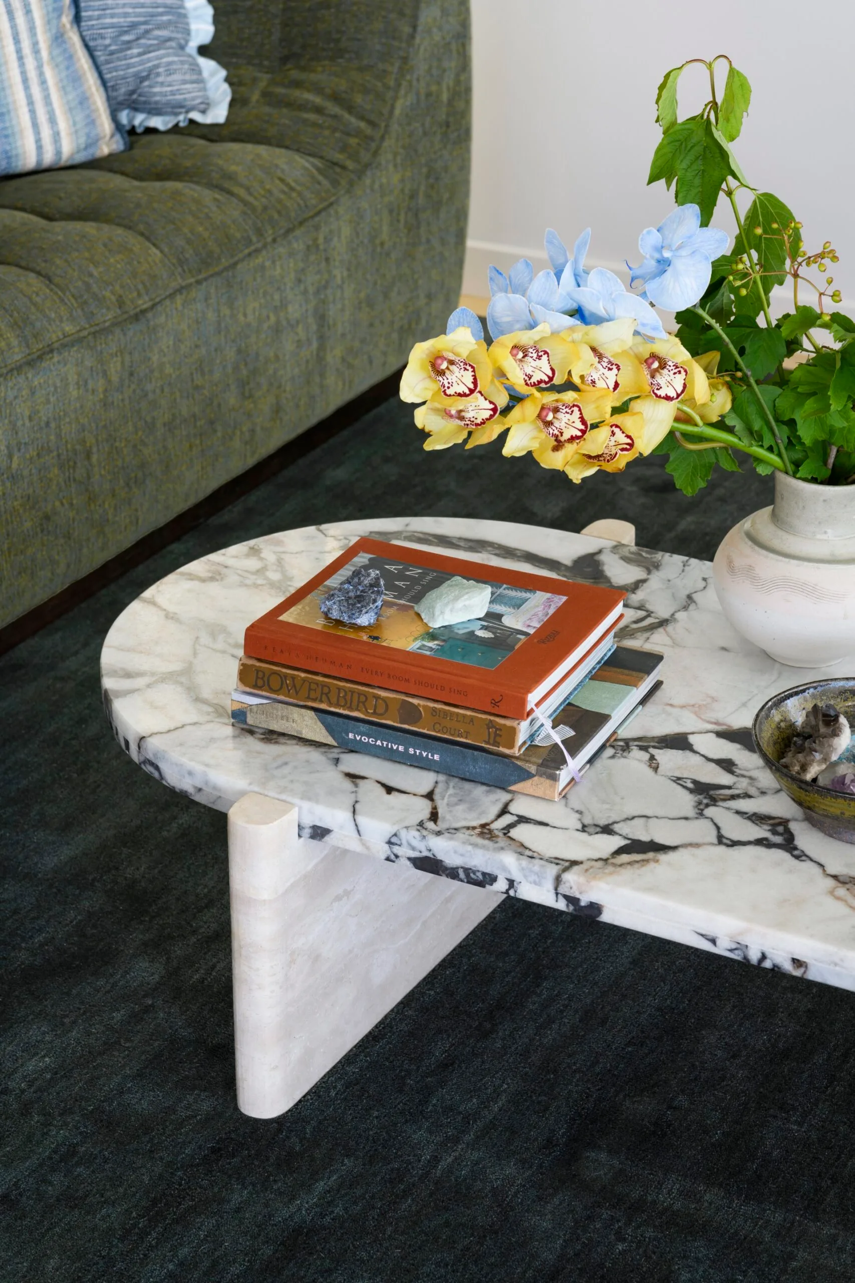 Carlene Duffy Gold Coast apartment Surf Shack marble coffee table