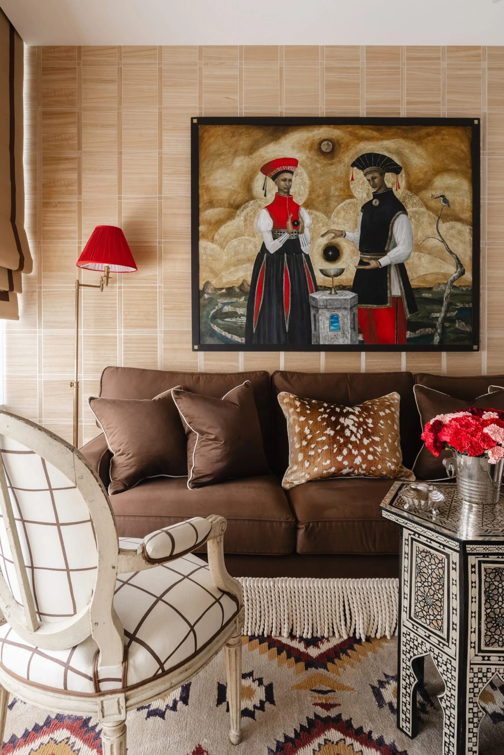 Brisbane penthouse by Oliver Mark Interiors by Hannah Puechmarin living room