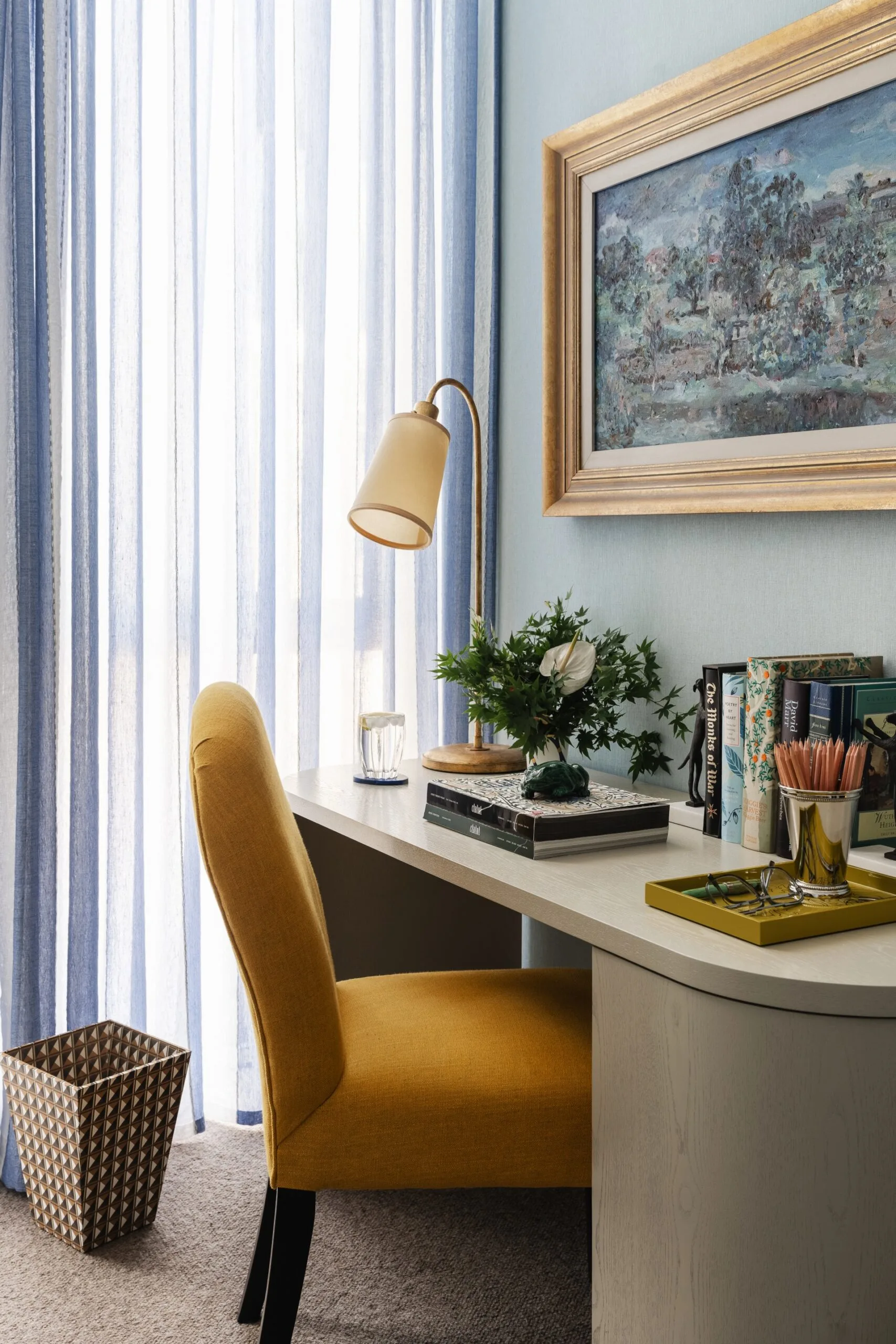 Brisbane penthouse by Oliver Mark Interiors by Hannah Puechmarin study