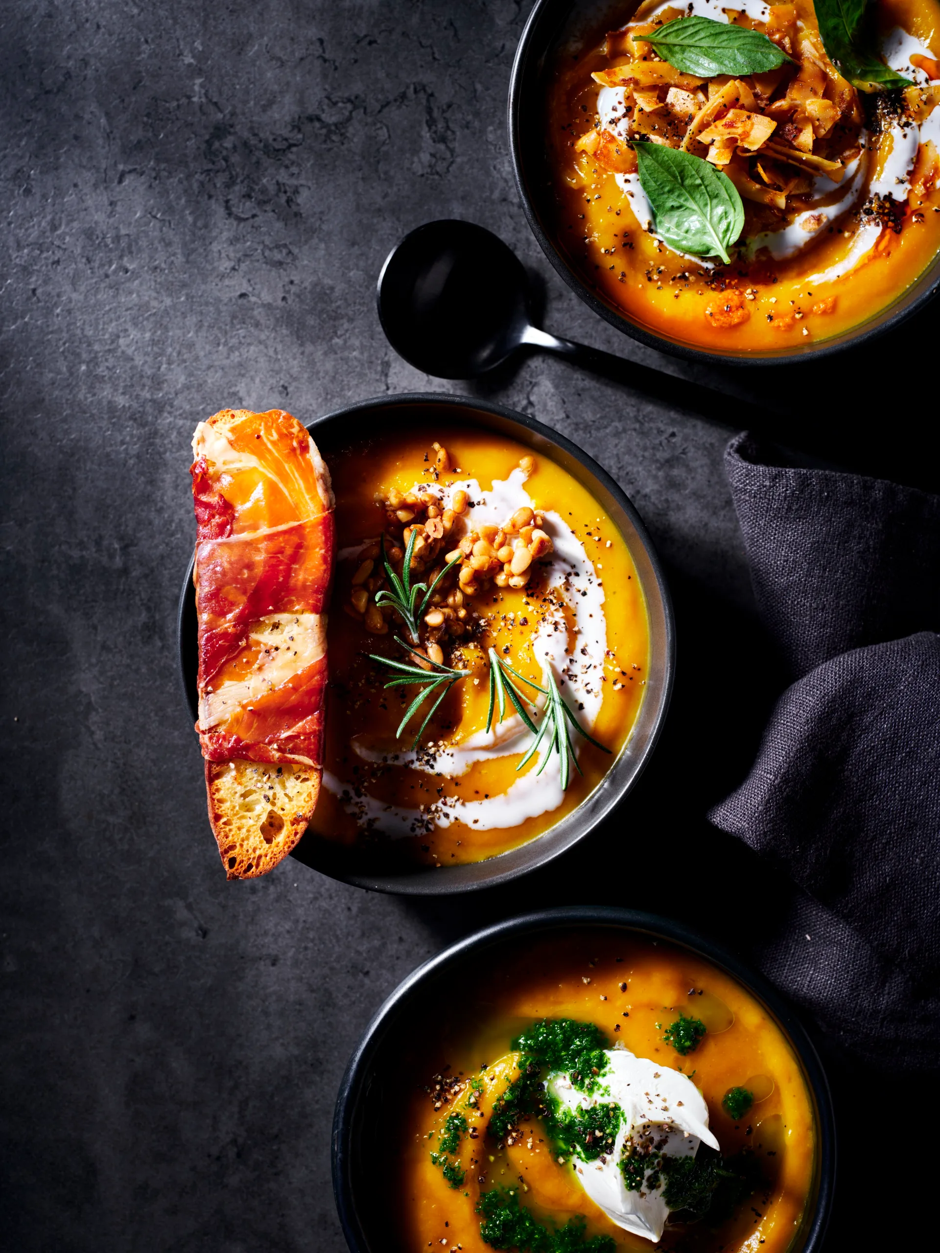 Pumpkin soup - 3 bowls