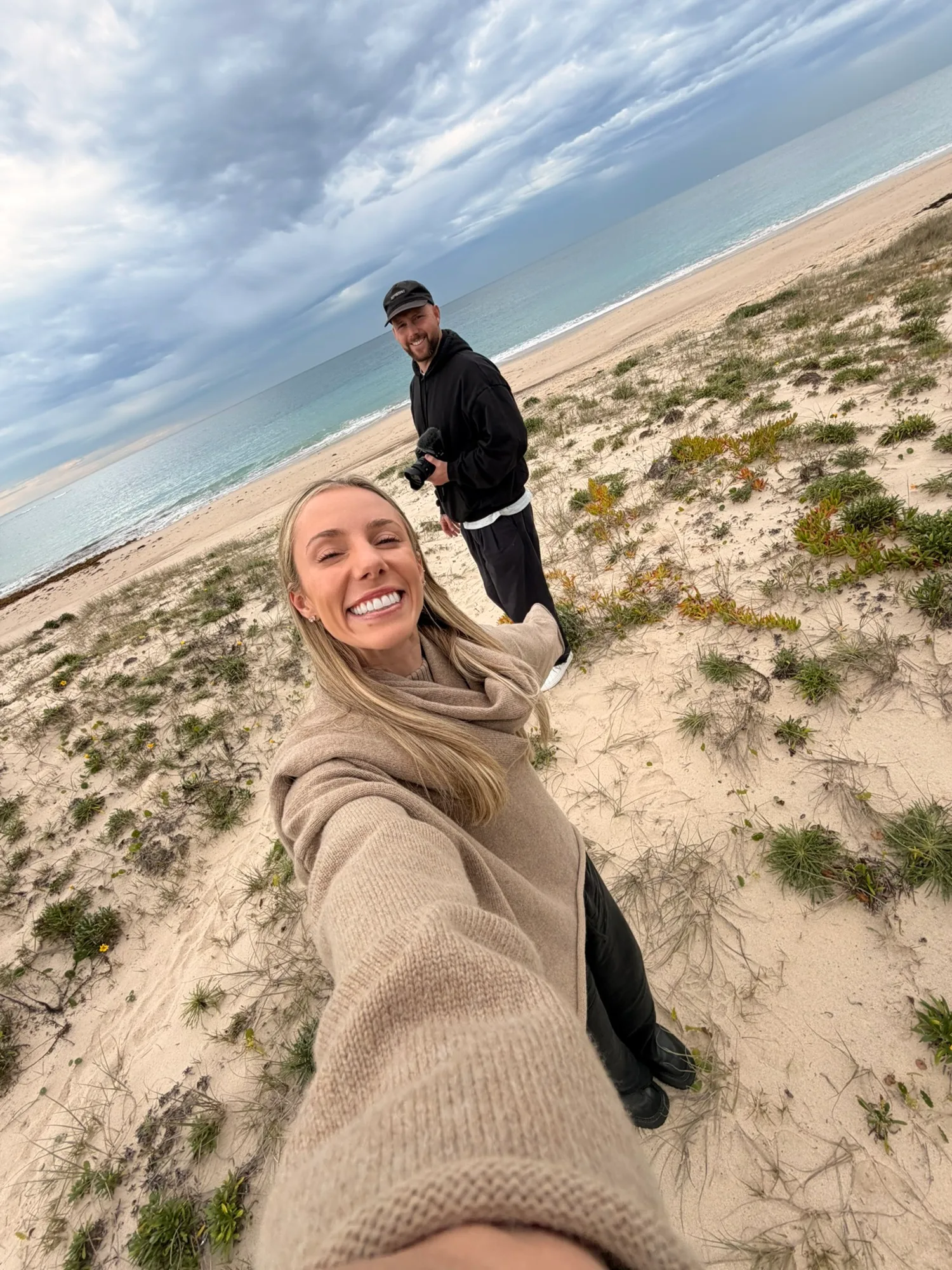 Sarah and Kurt on Hargraves Beach
