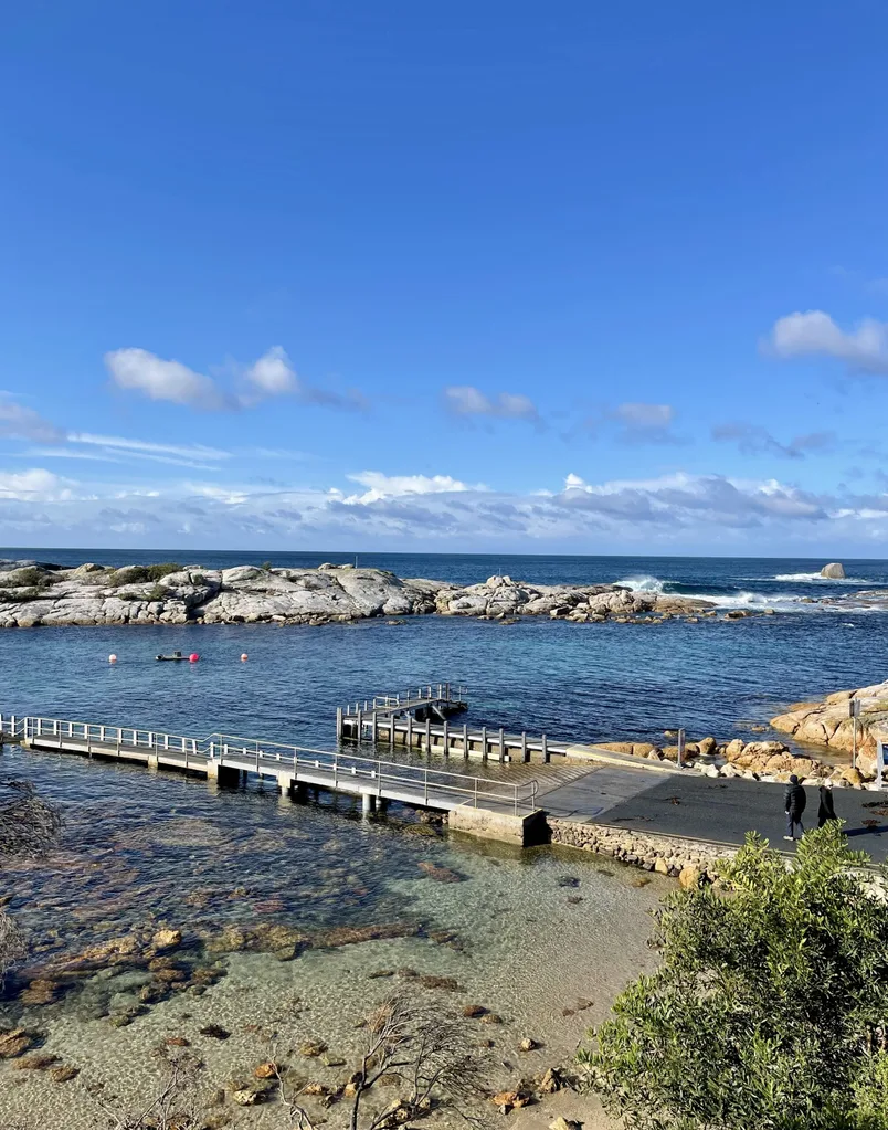 Water views from Lobster Shack in Bicheno Hobart