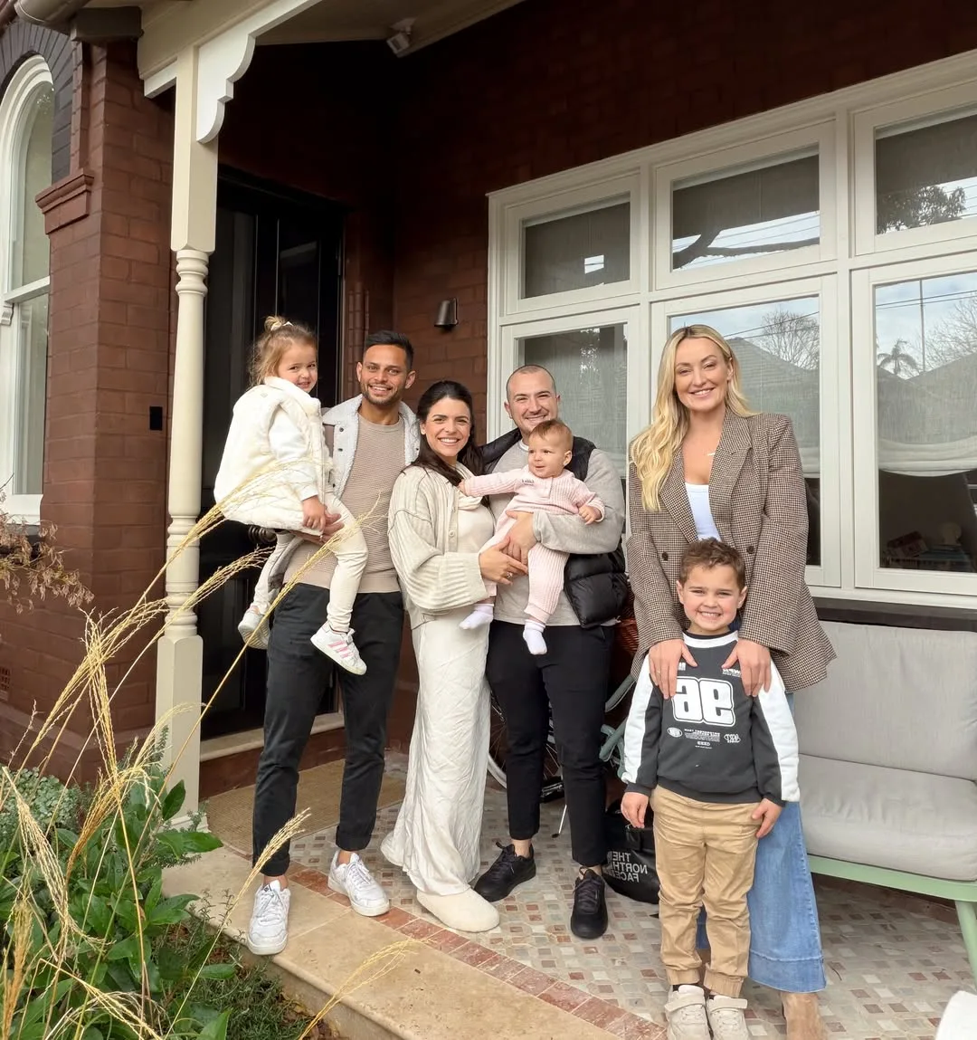 Britt and Taz The Block team with Steph and Gian