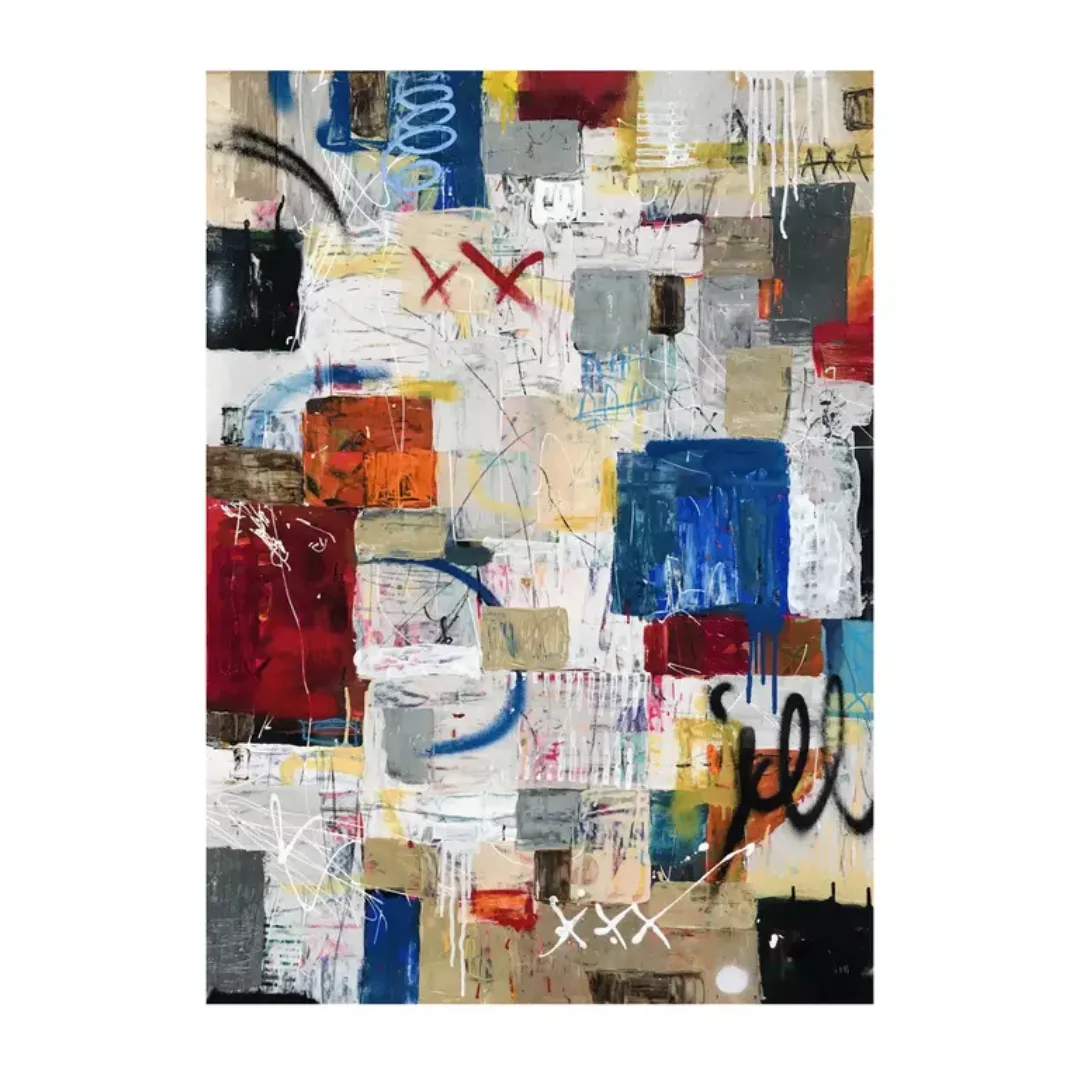 Loose Lips Sink Ships by Cold Ghost
acrylic on paper, framed