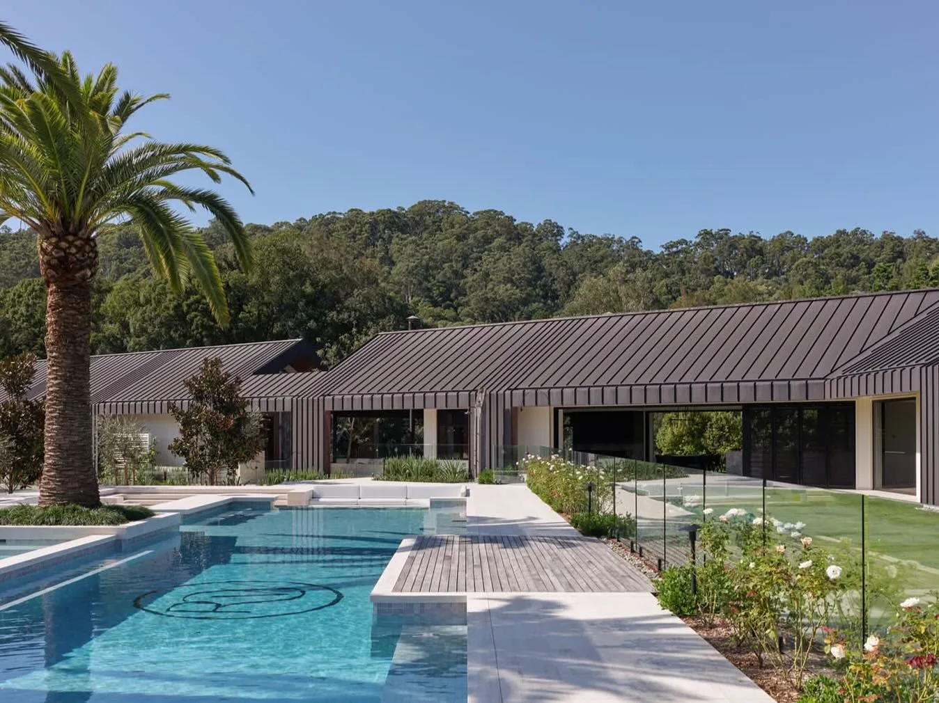 Margot Robbie home Australia with tiles by Aesthetic Tile and Stone pool