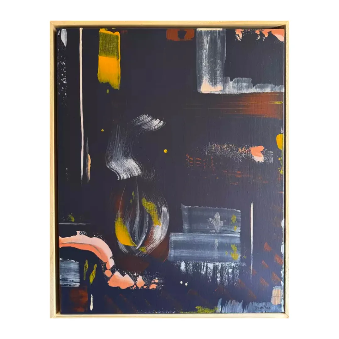Midnight Fires by Bronte Rose Bussenschutt
acrylic on canvas, framed