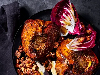 Pumpkin and radicchio salad