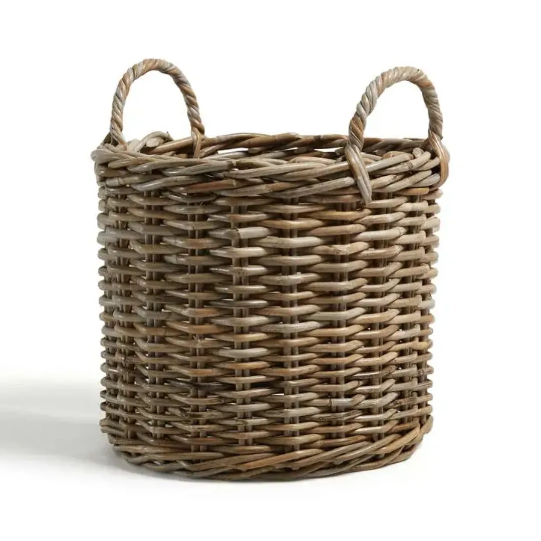 Freedom rattan large basket for shoe storage