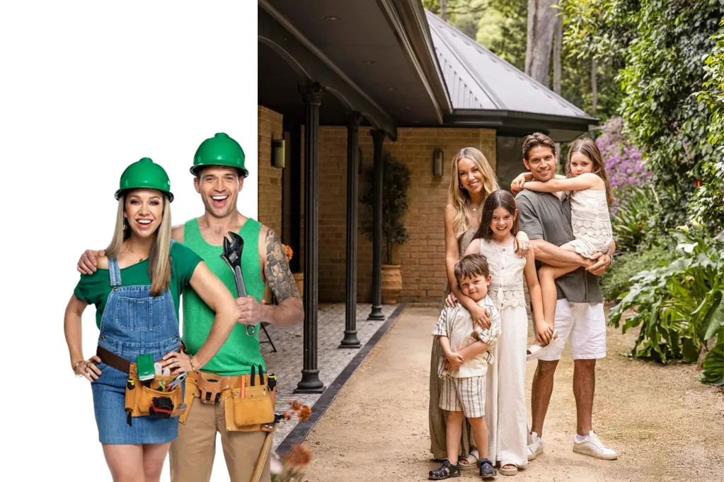 The Block contestants Rachel and Ryan before and after