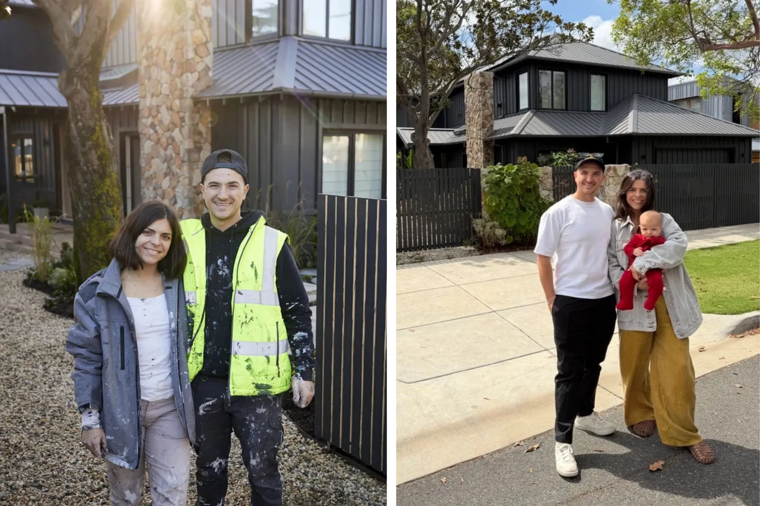 The Block contestants Steph and Gian then verse now