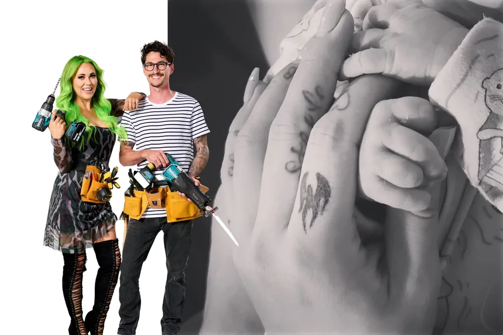 The Block Kylie and Brad baby