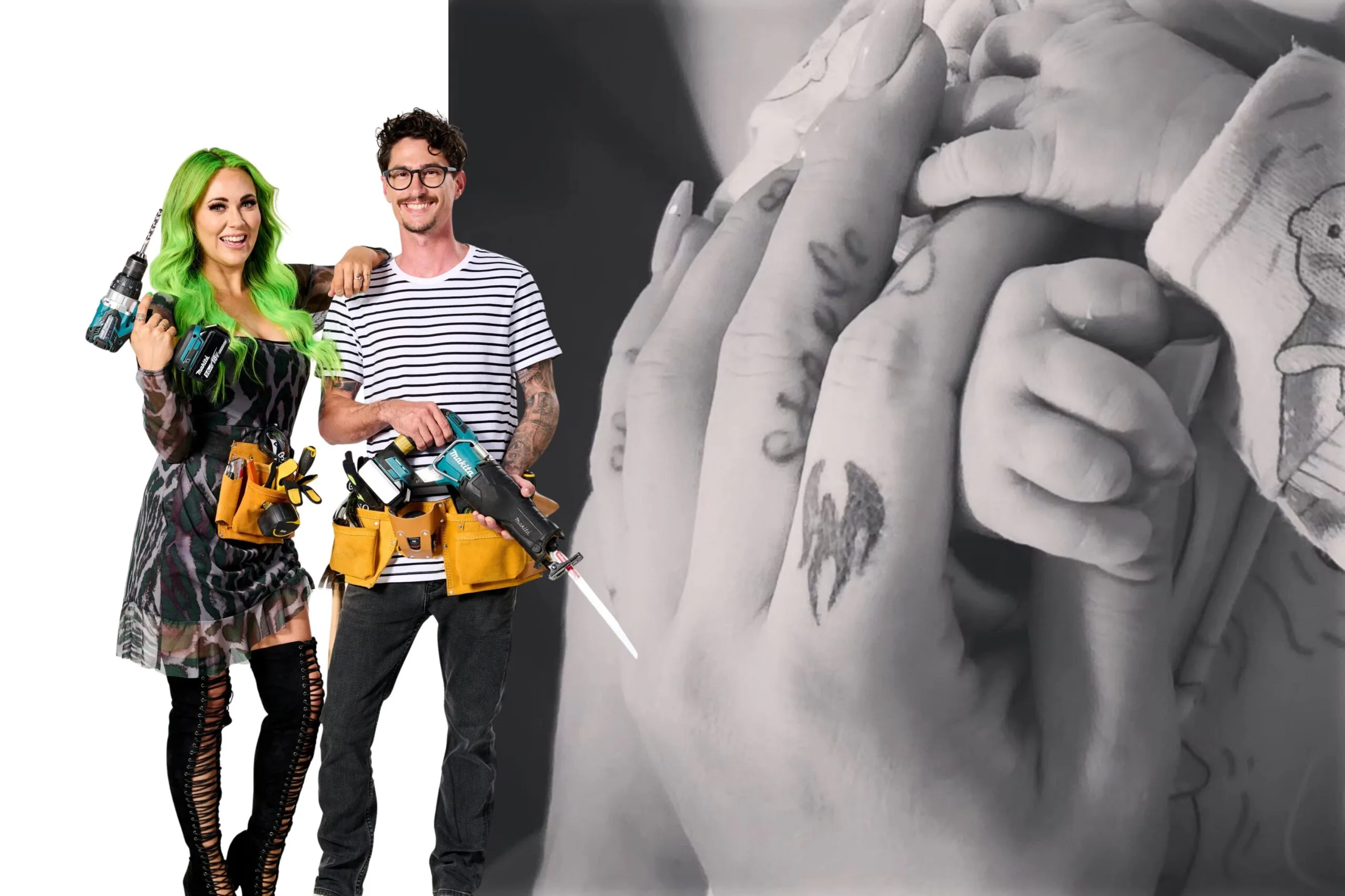 The Block Kylie and Brad baby