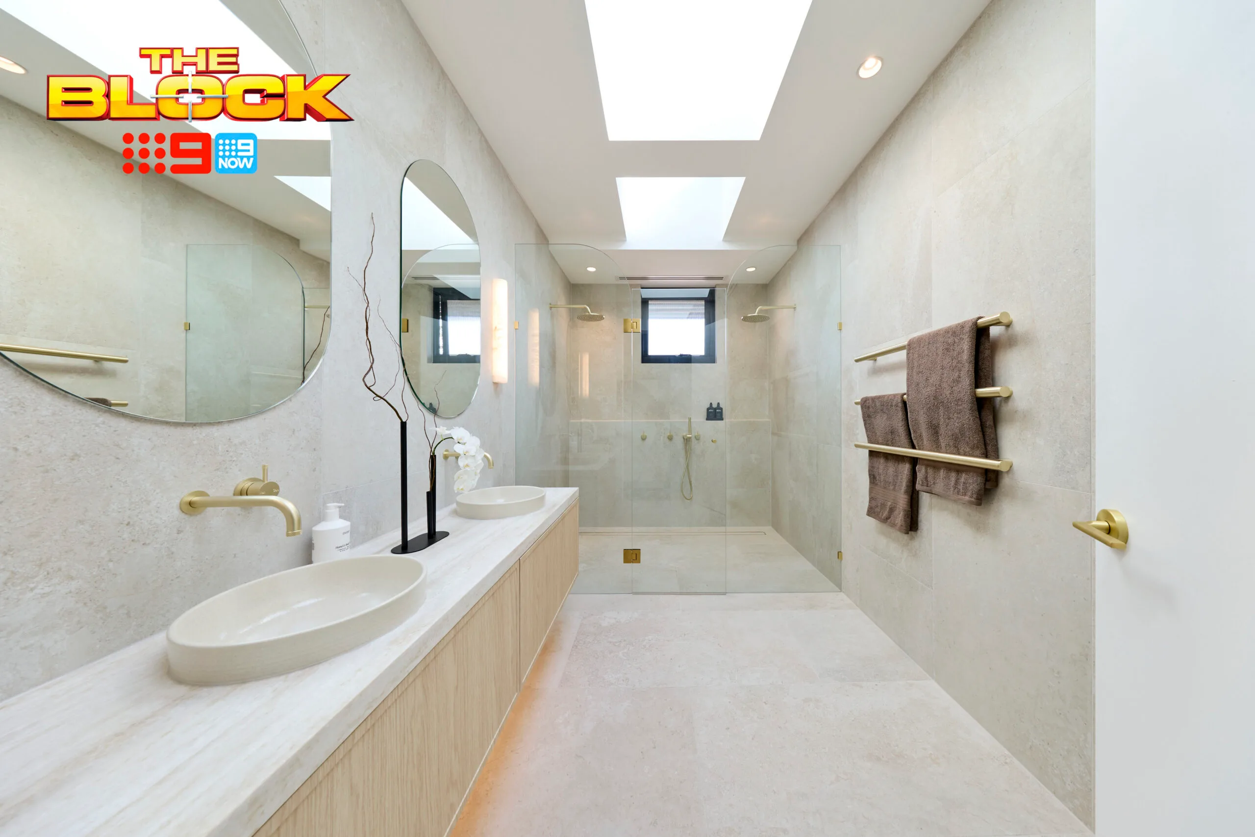 Chantel and Wyatt The Block 2026 Main Ensuite 