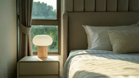 calming green bedroom