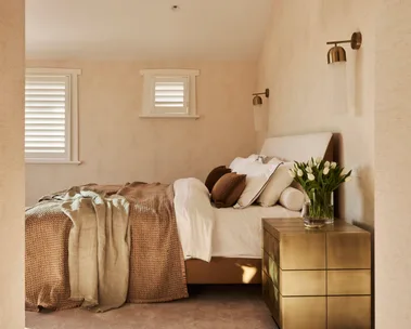 Melbourne heritage home Studio Jung main bedroom