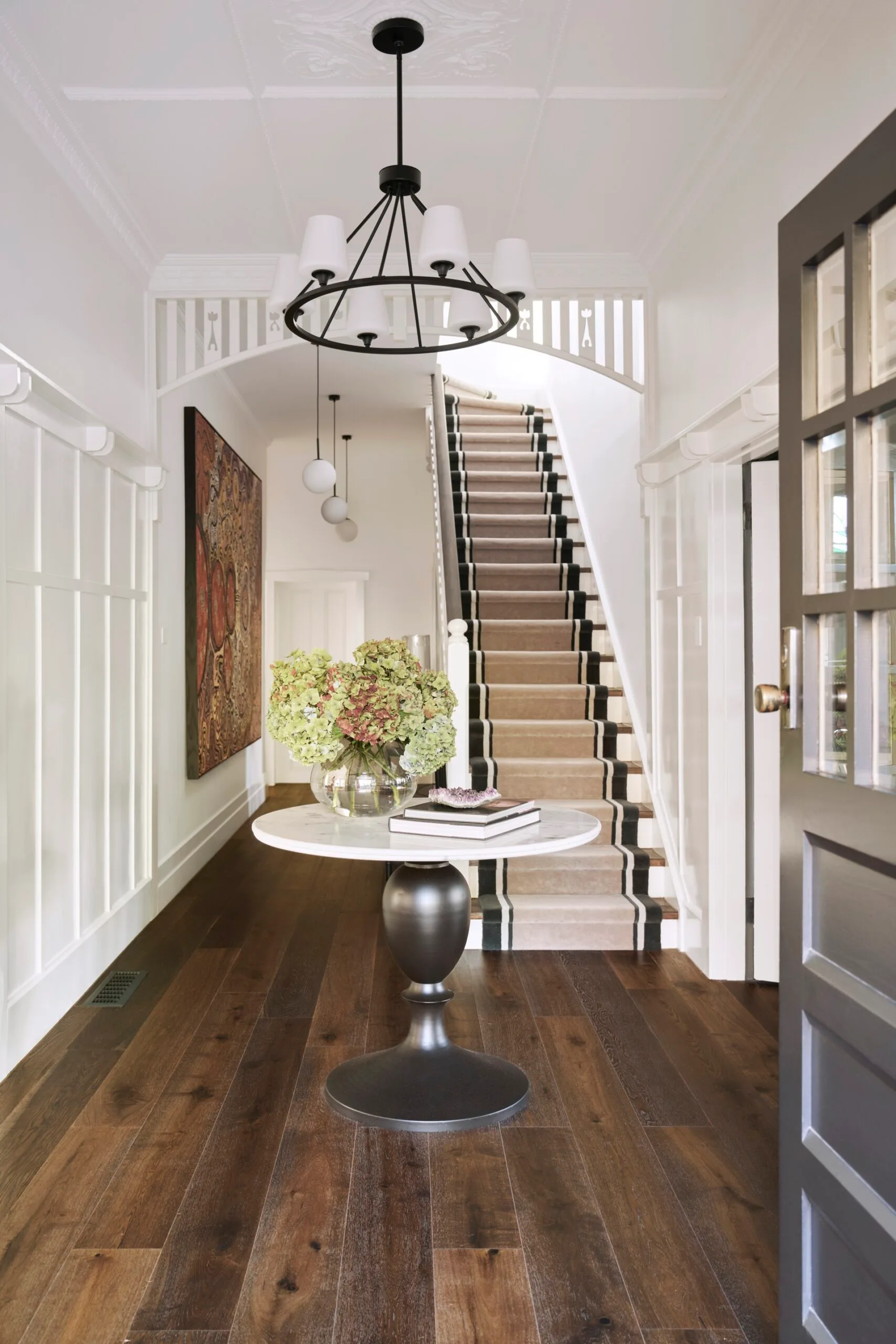 Melbourne heritage home Studio Jung entry stairs
