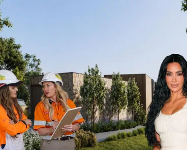 The Block home with Kim K and Courtney and Sev
