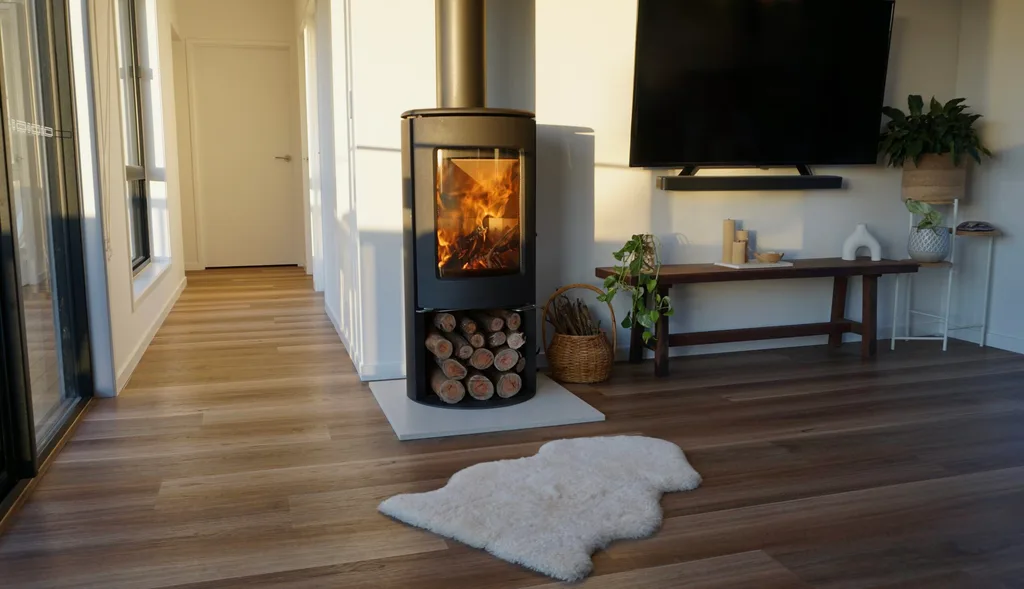 Nectre 2 Fireplace floorboards living room wellness rooms