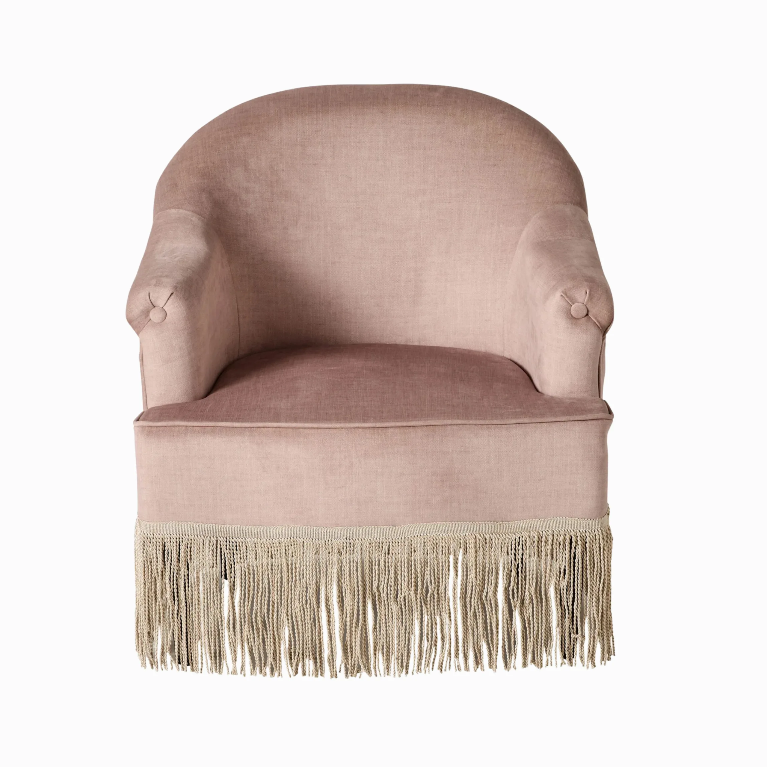 fringed armchair