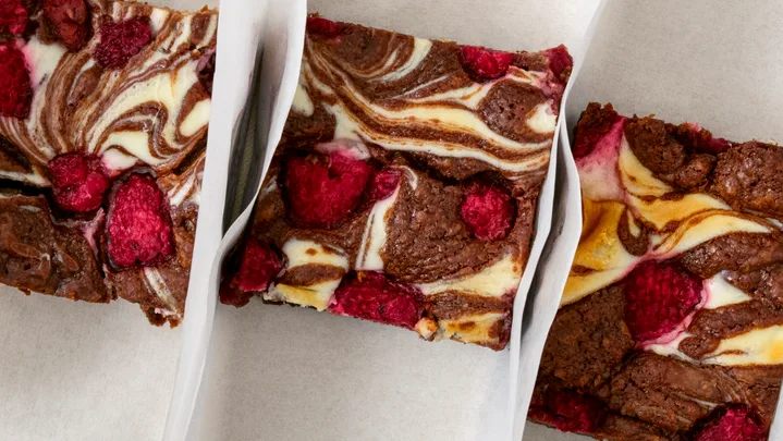 Brownies meet cheesecake in this delish sweet treat