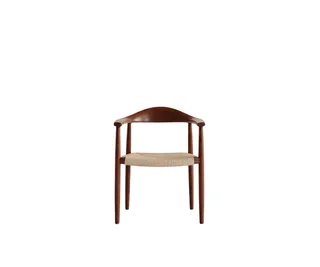 AARON Oak Chair with Braided Rope Seat