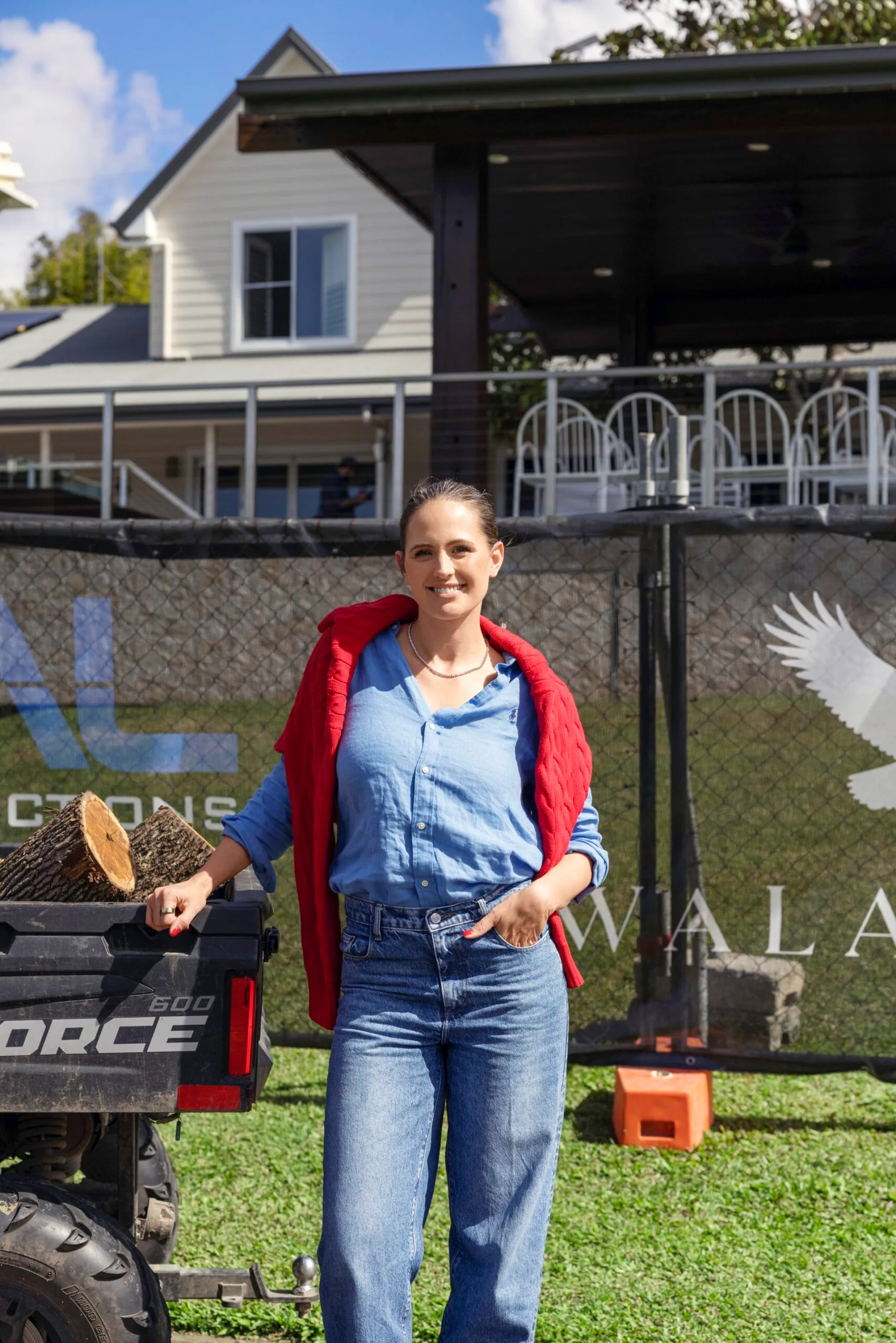 Jesinta Franklin at her Walawuru property before the renovation