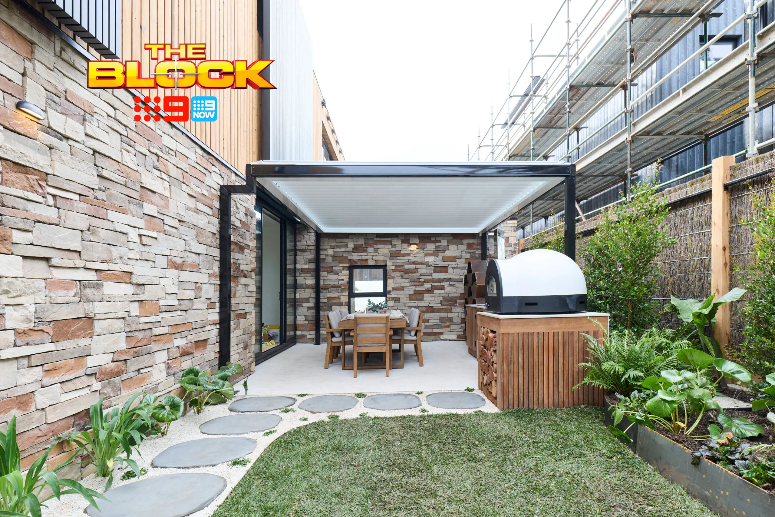 Chantel and Wyatt's courtyard