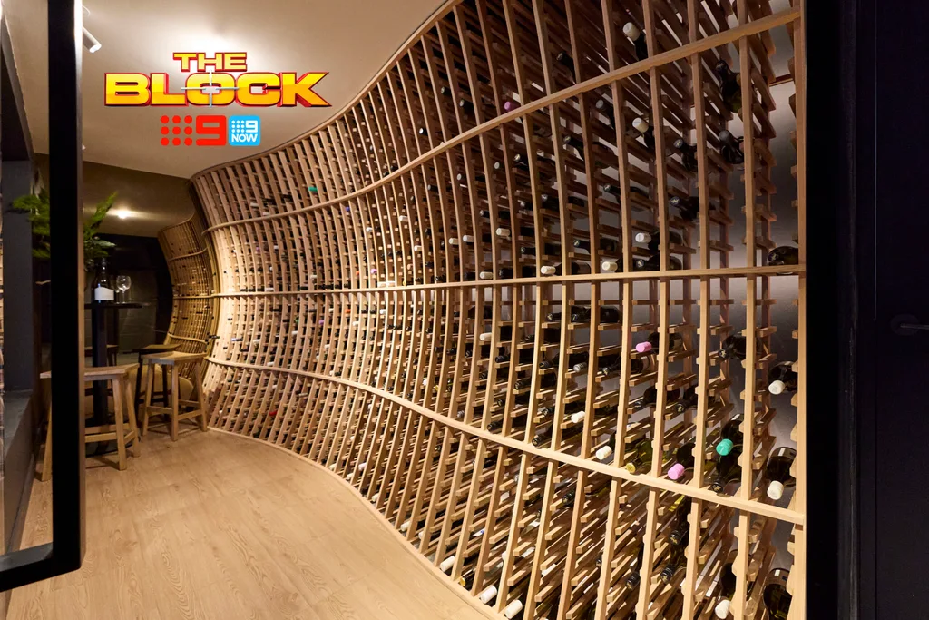 Courtney and Sev's wine cellar