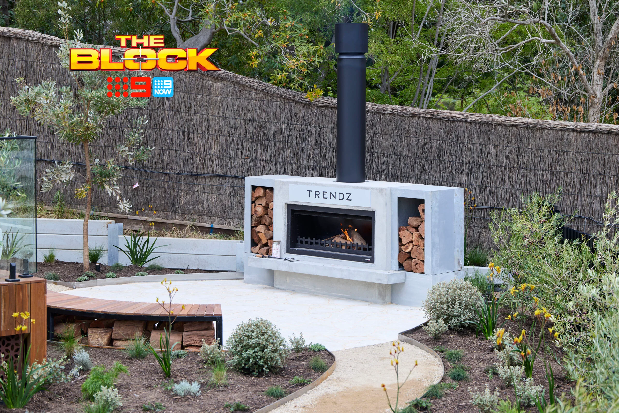 Lisa and Rosco's fireplace